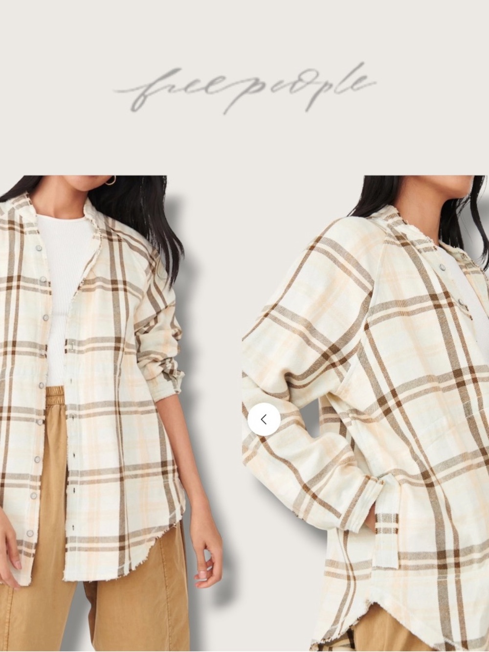 Summer Daydream Plaid Shirt in Ivory Combo
FREE PEOPLE